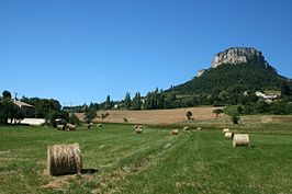 Gezicht op Plan-de-Baix en de Croix du Vellant