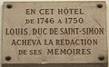 Plaque au n°17.