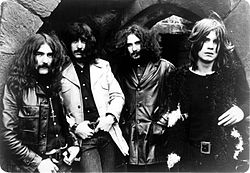 Black Sabbath v roku 1970 (zľava), Geezer Butler, Tony Iommi, Bill Ward a Ozzy Osbourne.