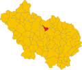 Collocatio finium Municipii in Provincia Frusinati.