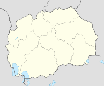 2005–06 Macedonian First Football League is located in North Macedonia