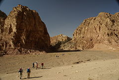 Egy vádi a Sinai-félszigeten