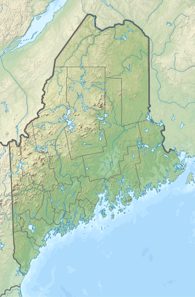 Map showing the location of Allagash Wilderness Waterway