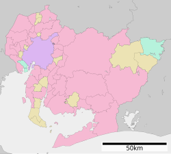 竹生町の位置（愛知県内）