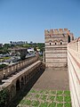 Konstantinopel: Abbildung des peribolos, die Terrasse zwischen Haupt- und Vormauer