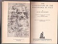 The Civilization of the Renaissance in Italy. Leathanach d'eagrán Béarla, foilsithe 1878.