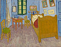 《在亞爾的臥室》第三版（Vincent`s Bedroom in Arles），1889年，收藏於奧塞美術館