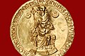 Image 43The seal of the Golden Bull of King Andrew II of Hungary from 1222 (from History of Hungary)