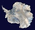 Image 15 Antarctica Photo credit: NASA Antarctica, the continent surrounding the Earth's South Pole, is the coldest place on earth and is almost entirely covered by ice. Antarctica was discovered in late January 1820. Too cold and dry to support virtually any vascular plants, Antartica's flora presently consists of around 250 lichens, 100 mosses, 25-30 liverworts, and around 700 terrestrial and aquatic algal species. More selected pictures