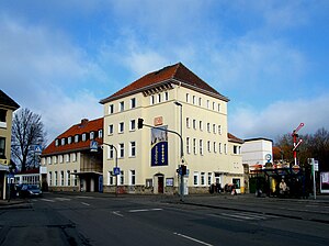 Empfangsgebäude des Bahnhofs Korbach