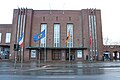 Offizielle der Beflaggung der Stadt mit der Flensburgflagge beim Neujahrsempfang im Deutschen Haus (2014).