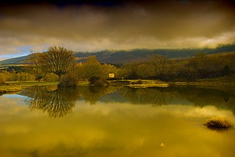 Vue des pâturages d'Arcones.