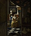 Jan Vermeer van Delft Scrisoarea de dragoste (1670)