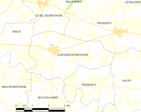 Poziția localității La Bosse-de-Bretagne