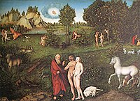 Adam và Eva của Lucas Cranach Già.