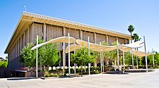 The main library on campus is the Hayden Library which is mostly located underground