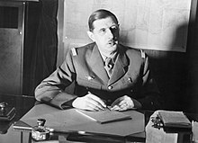 De Gaulle à son bureau durant la guerre