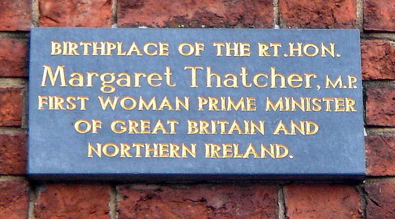 File:Plaque, maison natale de Margaret Thatcher.JPG