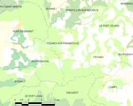 Félines-sur-Rimandoule - Localizazion