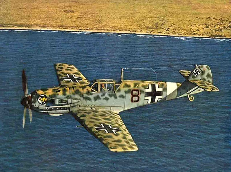 File:Me 109E-4Trop JG27 off North African coast 1941.jpg