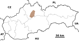 Greater Fatra (SVK) - location map.svg