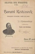 Józef Ignacy Kraszewski Barani Kożuszek