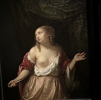 Lucretia 1665-1667, olieverf op paneel, 28.8 * 24.3 cm, The Leiden Collection