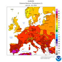 Maksimumtemperatuur 24.–30. juuli