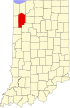 State map highlighting Jasper County