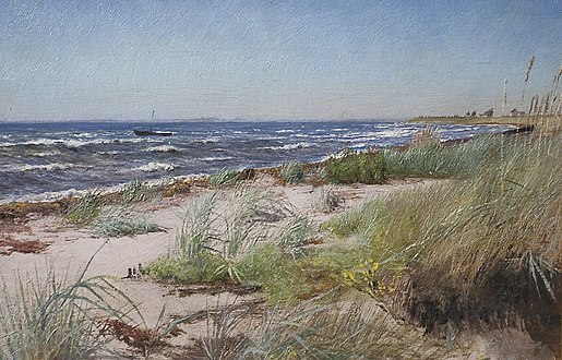 L.A. Ring, Klar sommerdag ved Greve Strand (1911)