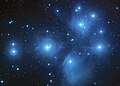 The Pleiades, an open cluster consisting of approximately 3,000 stars