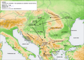 Theoretical scenario; the Albanians as a migrant Dacian people.