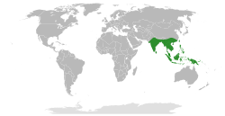 Distribución de Colocasia.