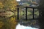 Den gamla järnvägsbron vid Redbrook.