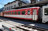 Einheitswagen II der MGB. Den gleichen Wagentyp beschafften auch mehrere Adhäsionsbahnen.