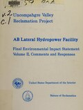 Miniatura per File:AB lateral hydropower facility, Uncompahgre Valley Hydropower Project, Montrose and Delta counties, Colorado - final environmental impact statement (IA ablateralhydropo02unit).pdf