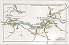 Map showing the location of Gateshead station in the early 1910s