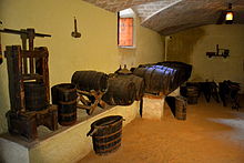 Bodega del siglo XIX del Museo Romántico Can Papiol en Villanueva y Geltrú