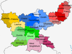 Map of Jharkhand