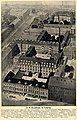 Verlag und Druckerei F.A. Brockhaus im Leipziger Graphischen Viertel zwischen Querstraße (unten) und Salomonstraße, oben die ehemalige Villa Brockhaus Salomonstraße 17 (1899)