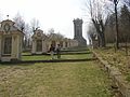 На вершині добре видно ландшафтний пам'ятник(Calvary hill near Jiřetín pod Jedlovou)