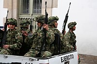 Militares colombianos.