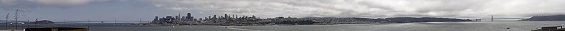 File:SanFrancisco fromAlcatraz BayBridgeToGoldenGateBridge.jpg