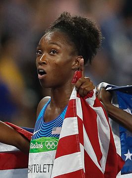 Tianna Bartoletta op de Spelen in Rio, 2016