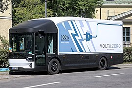 Volta trucks Zero - left front view.