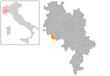 Localisation de Cisterna d'Asti