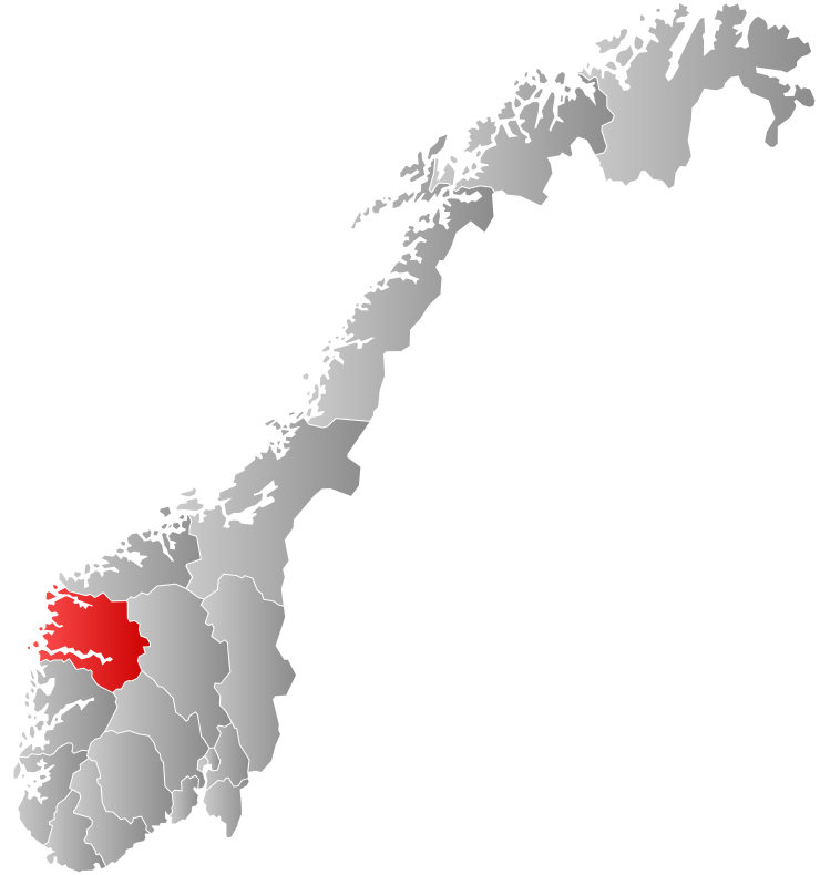 map of Sog og Fjordane