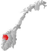 Localização de Sogn og Fjordane na Noruega