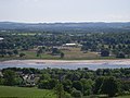 Blick von Süd auf Old Kilpatrick und den Fluß Clyde