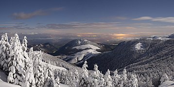 La vallée de Barétous vue du pic d'Issarbe (Pyrénées-Atlantiques)